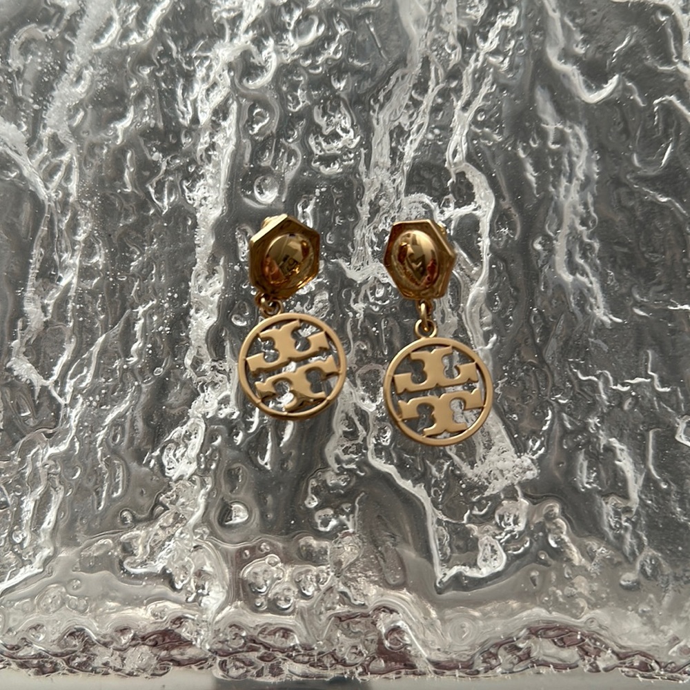 Gold Tory Burch earrings